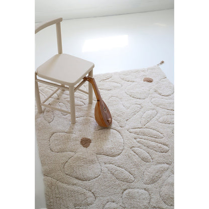 Kinderkamertapijt katoen 120x180 cm bloemenpatroon