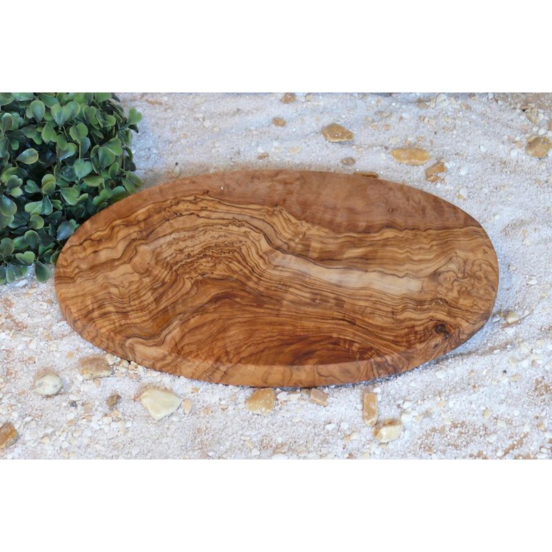Ontbijtplank ovaal 24 cm olijfhout