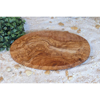 Ontbijtplank ovaal 24 cm olijfhout
