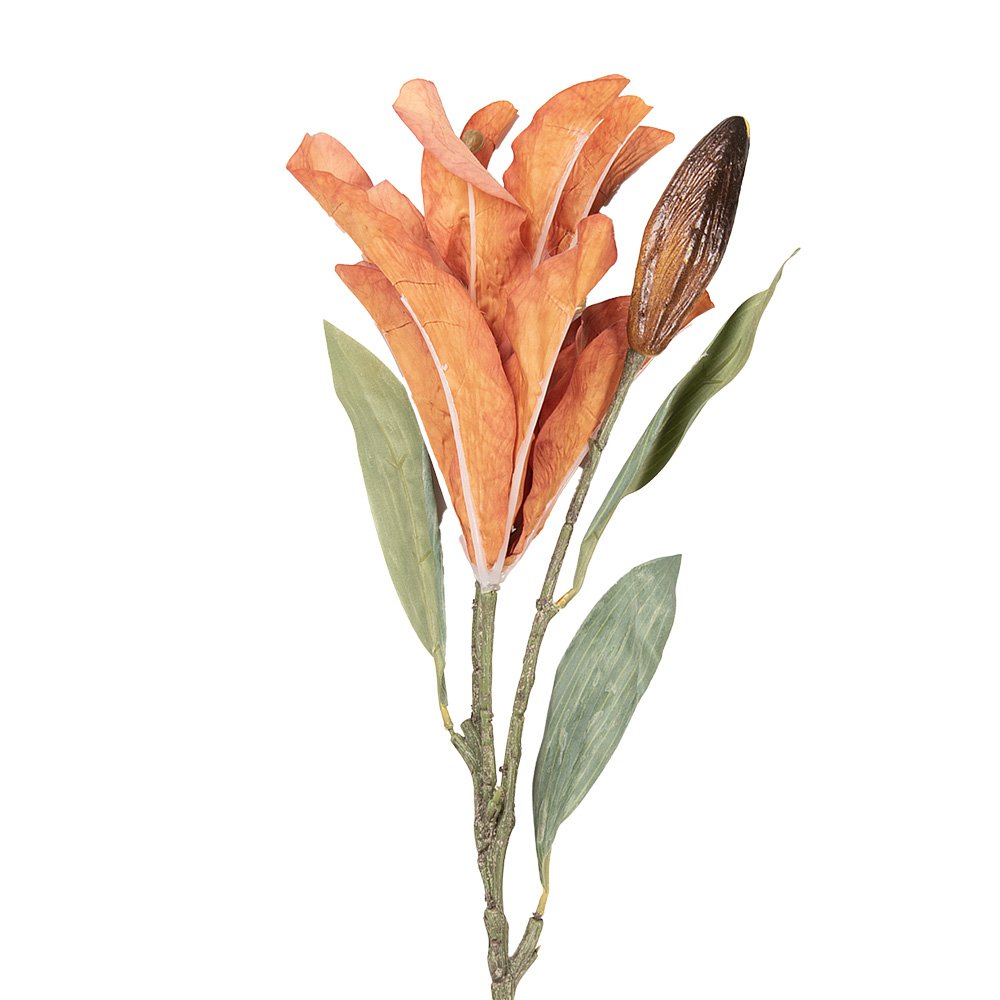 Kunstbloem 88 cm Oranje Kunststof