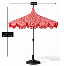 Parasol 235 cm rood polyester