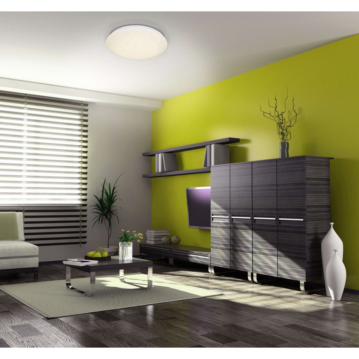 Plafondlamp LED 26 cm wit