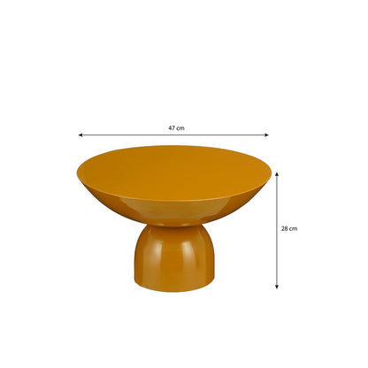 Bijzettafel 47 cm ijzer bruin