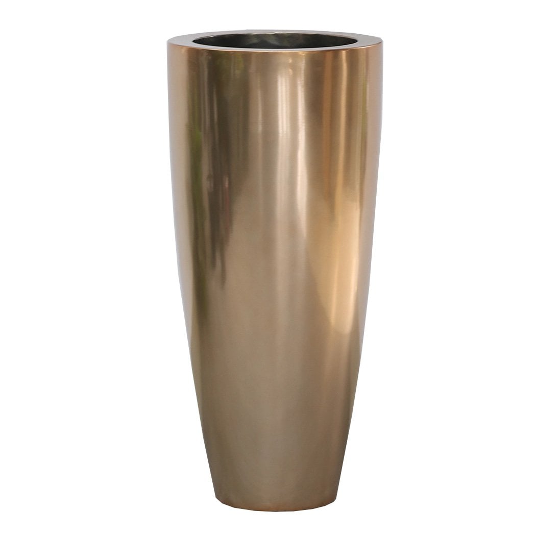 Plantenpot Kentucky Copper Ø37x80 cm roségoud polyester