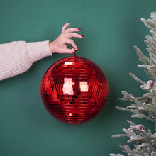 Kersthanger discobal 30x30x30 cm rood
