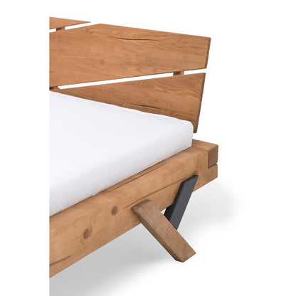 Balkenbed massief vurenhout 140x200 cm