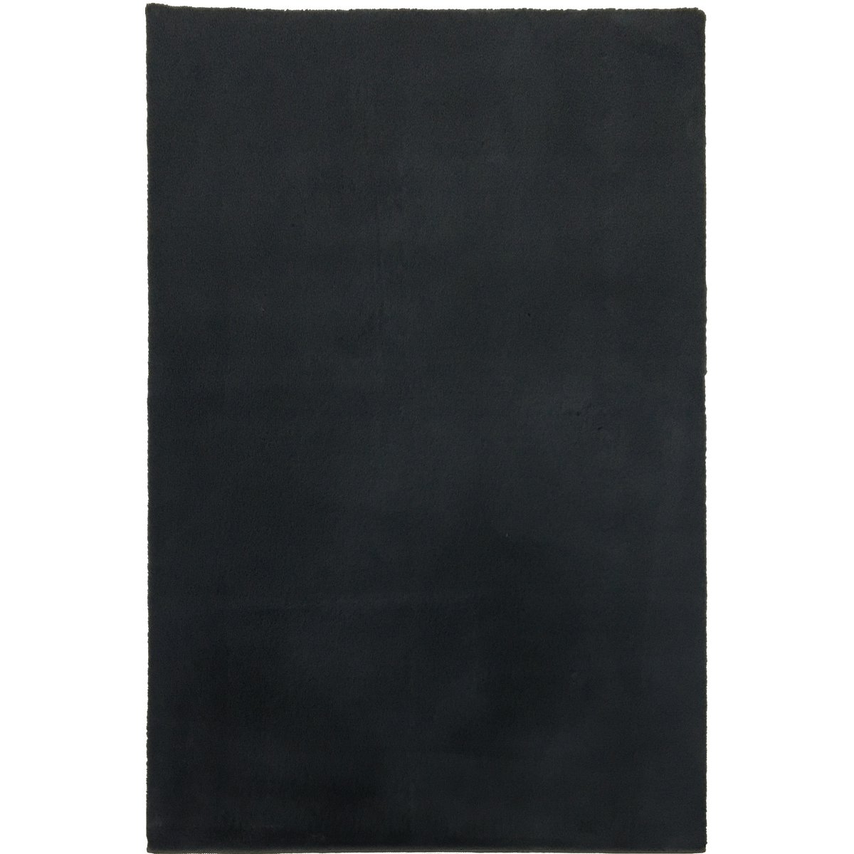 Vloerkleed zwart 200x290 cm hoogpolig
