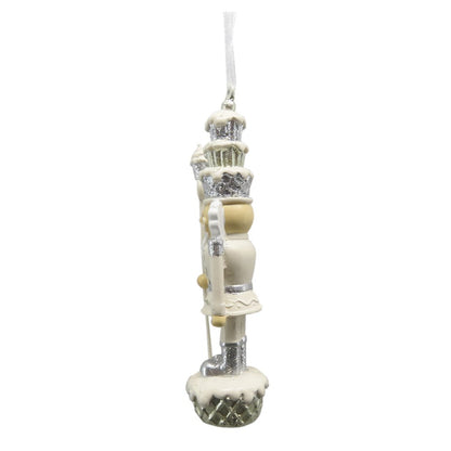 Kersthanger Notenkraker 11 cm Beige Kunststof Kerstdecoratie