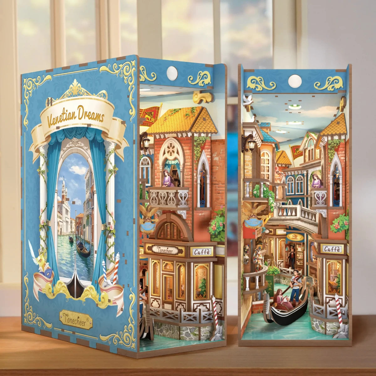Tonecheer, DIY Book Nook, Venetian Dreams, TQ143, 18,0x9,8x24,5cm