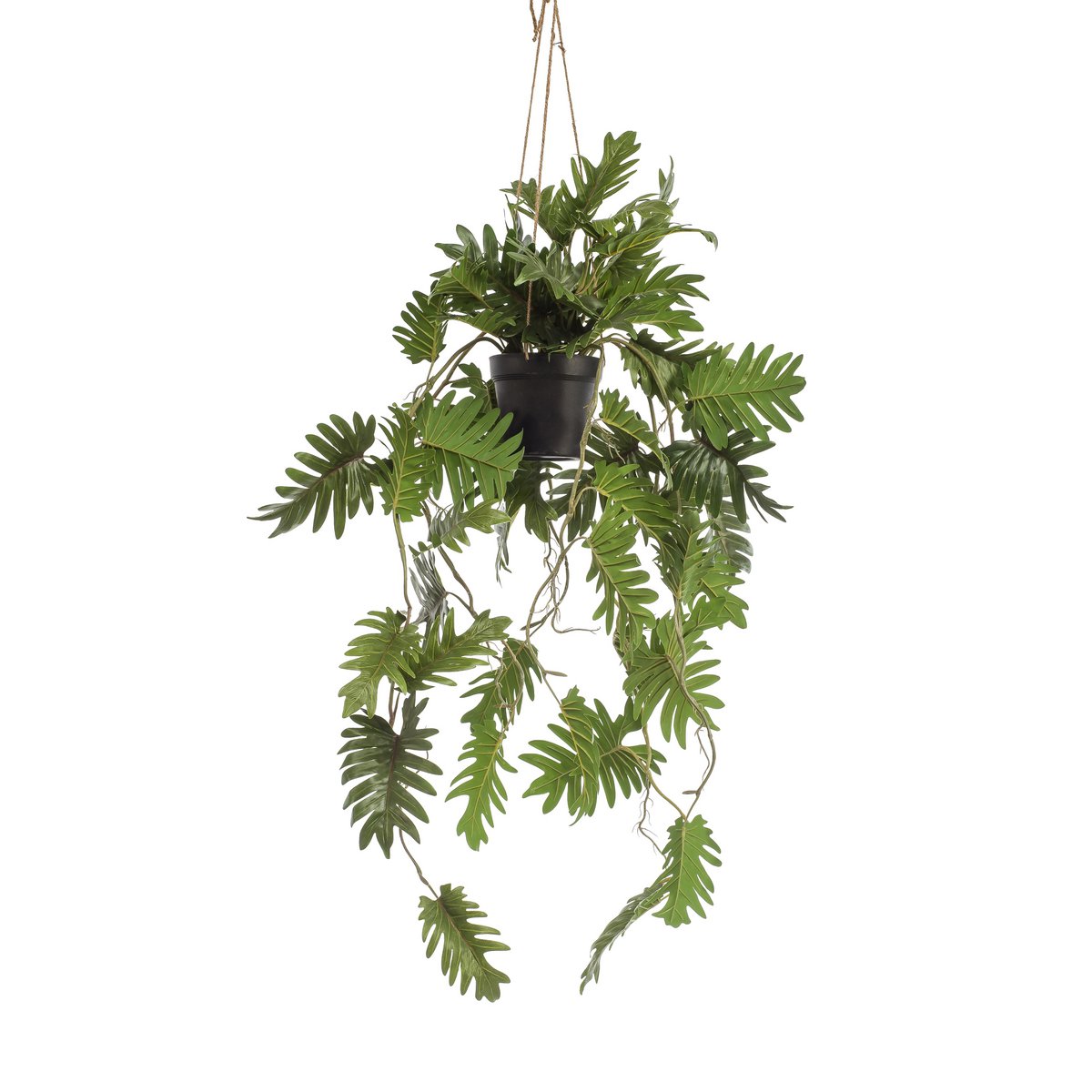 Kunstplant Philodendron 80 cm hangplant