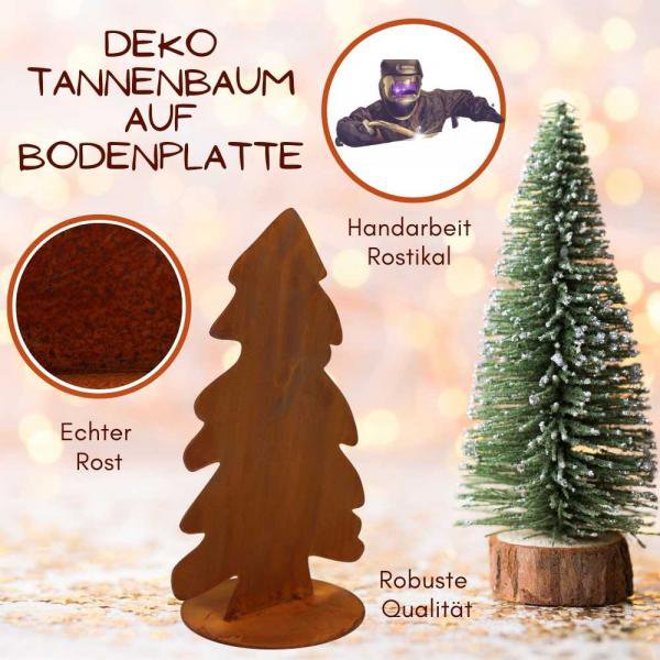 Kerstboom in patina | Kerstversiering kerstboom klein