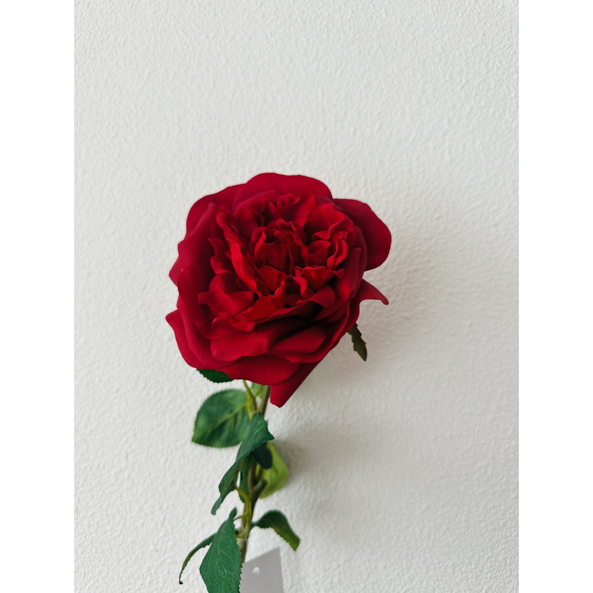 Kunstbloem roos 65 cm rood