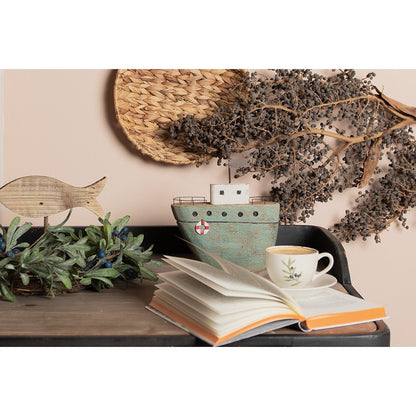 Houten visbeeld 20 cm bruin