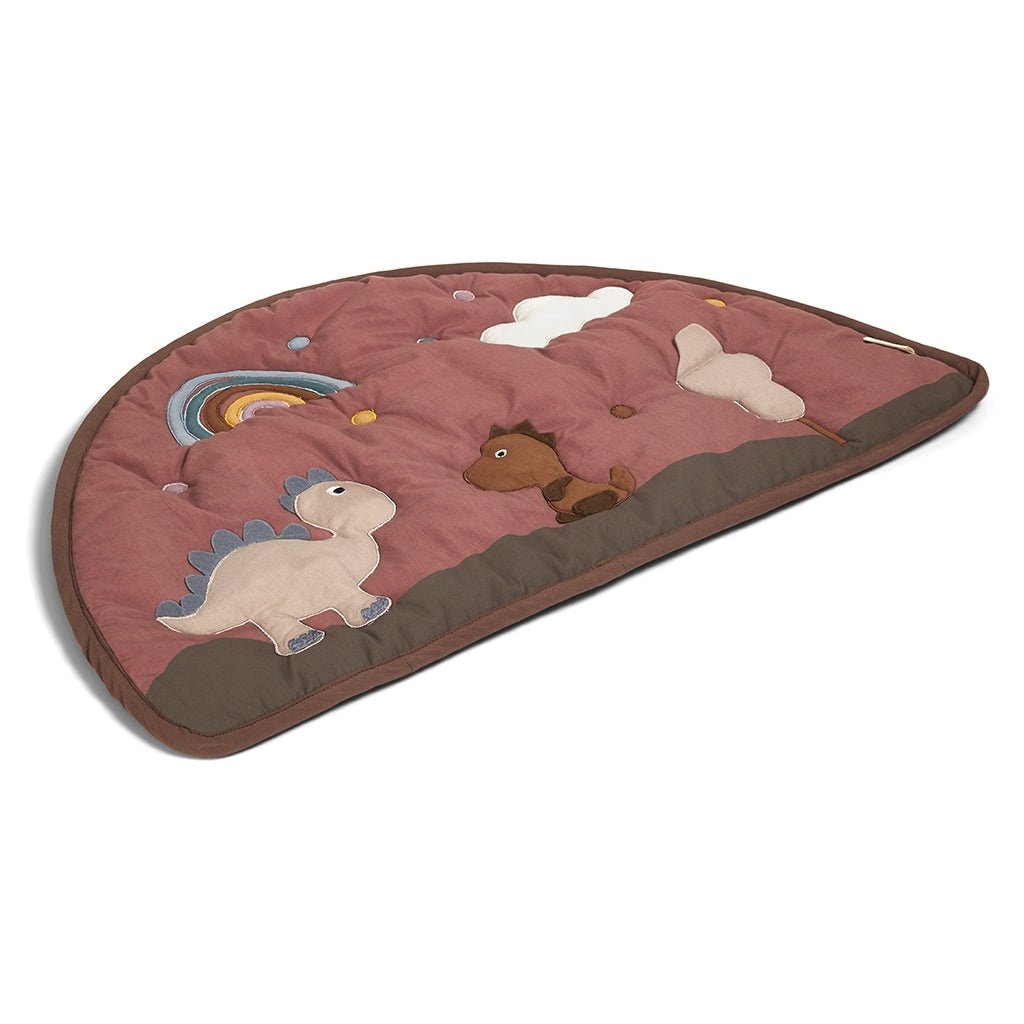 Speelmat 65x40 cm mahonie biologisch katoen