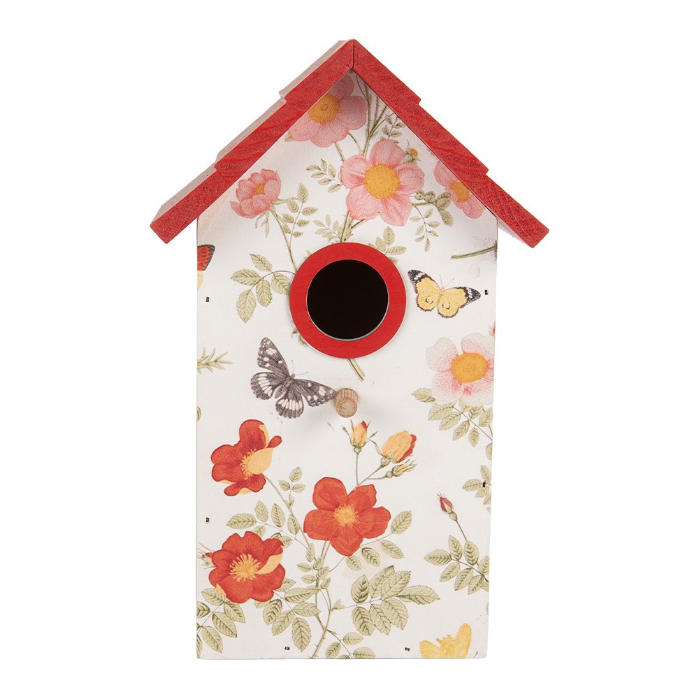 Vogelhuis 15x10x22 cm Wit Hout