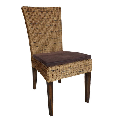 Eetkamerstoel Rattan Conservatorium Cocktool Stijlvol Bruin