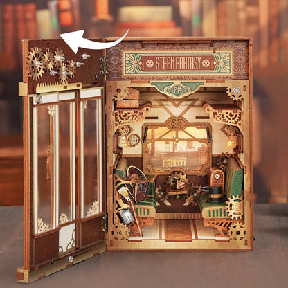 Boekenkast decoratie DIY kit 15,8x22,4x22,5 cm hout
