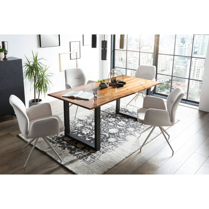 Eettafel 180x90x77 cm massief acaciahout