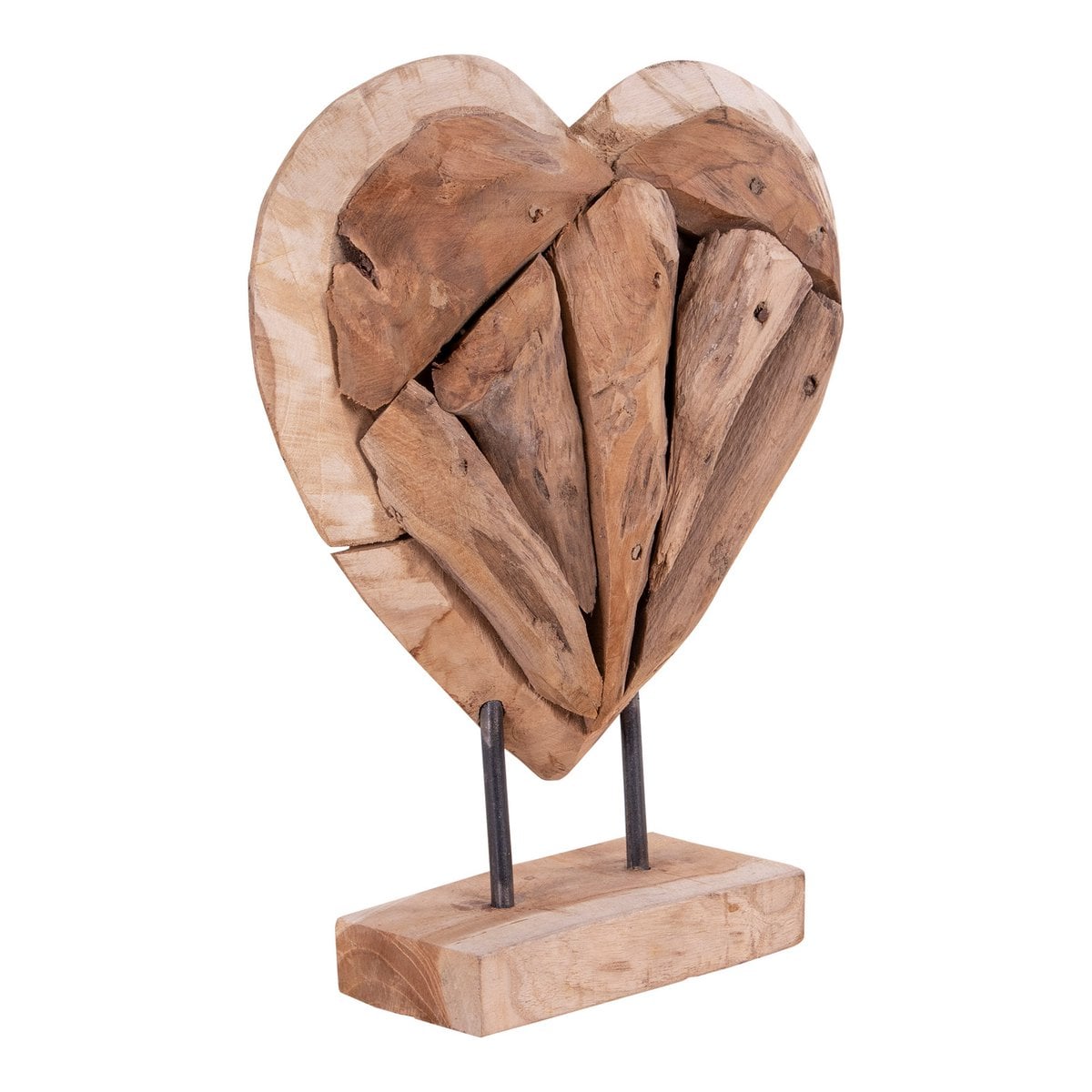 Almada Hart - Natuurlijk, Teak, 25x9x30 cm
