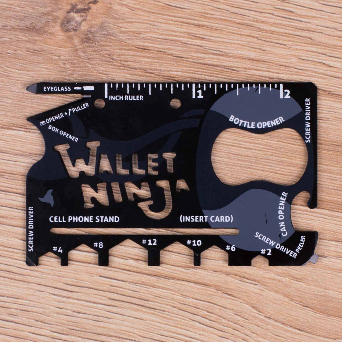 Multitool creditcardformaat 18in1 staal