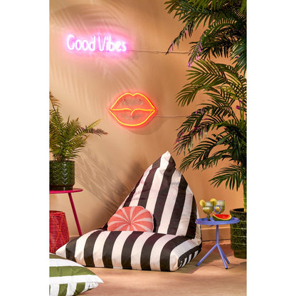 Rissy Zitzak Zwart Wit Gestreept 140x95x95 Cm Binnen Buiten