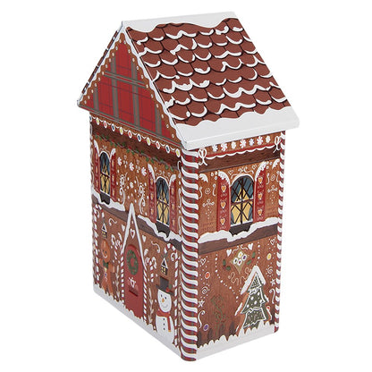 Bewaarblik 14x9x21 cm metaal bruin