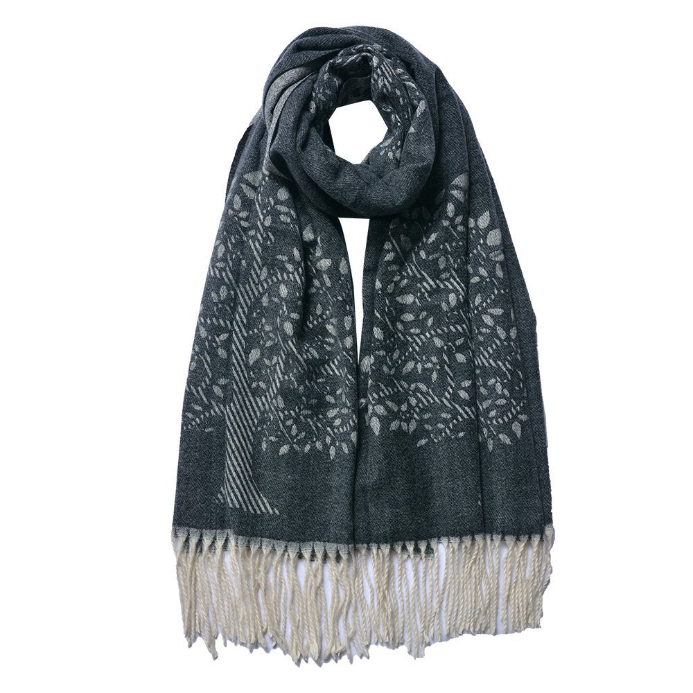 Sjaal 68x180 cm polyester zwart