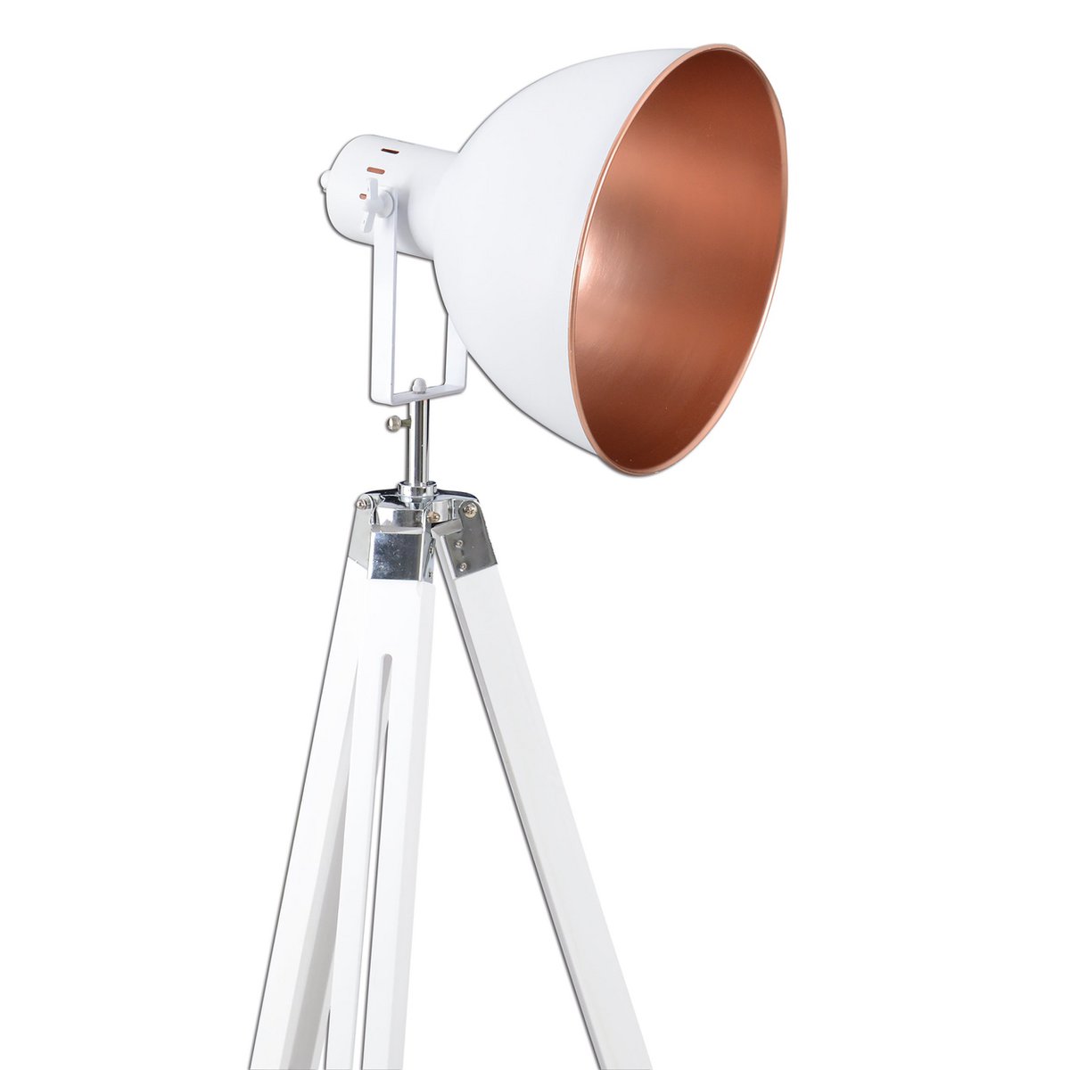 Christie Staande Lamp Metaal Wit E27 Hoogte 90 130 Cm