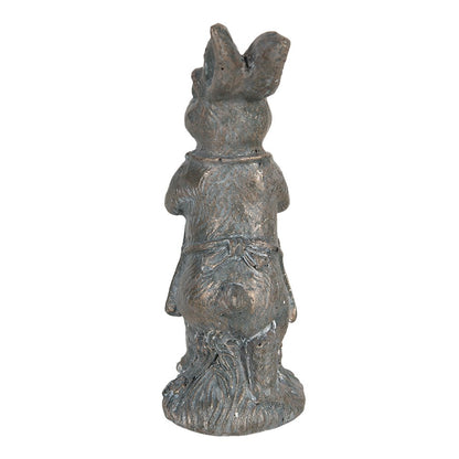 Rabbit Figurine 11 cm Brown Plastic Home Decor