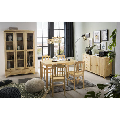 Dressoir 150x40x80 cm massief grenenhout bruin