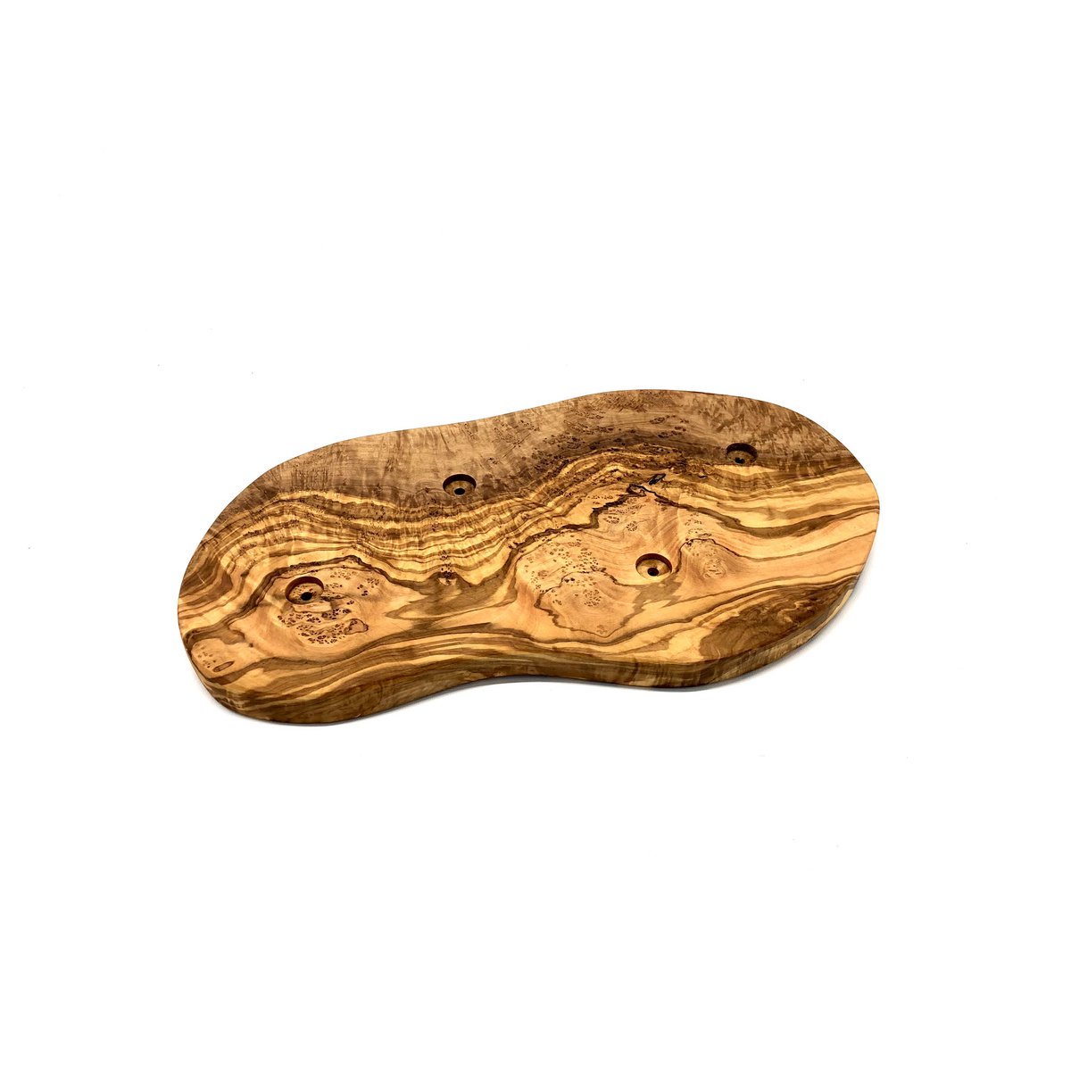 Serveerplank met 4 dipschalen hout