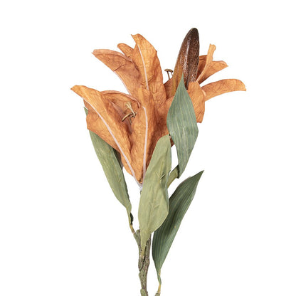 Kunstbloem 88 cm geel kunststof
