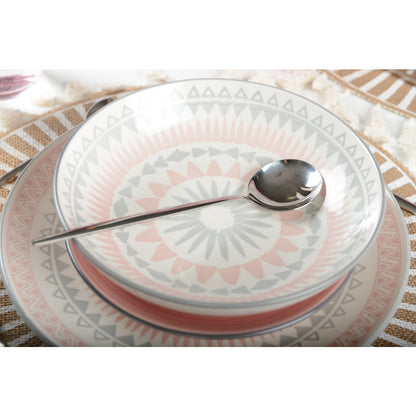Bord roze keramiek 20.3x11.2x5 cm