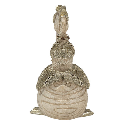 Zwaan beeld 11x6x10 cm beige kunststof