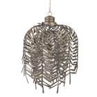 Hanglamp Ø 49x66 cm goudkleurig ijzer bladeren