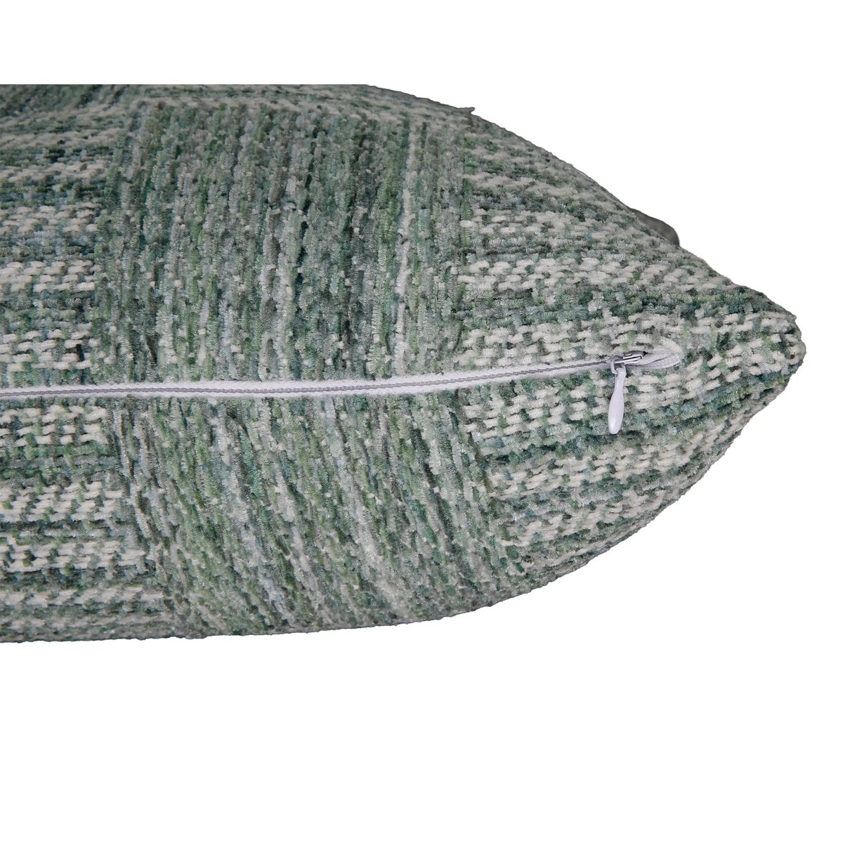 Hand woven Green – Cushion Cover – Woven Check Pattern – 45×45 cm – Urbane Hide