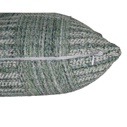 Hand woven Green – Cushion Cover – Woven Check Pattern – 45×45 cm – Urbane Hide