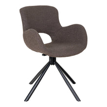Amorim Dining Chair Mushroom Boucle Swivel Base Set of 2