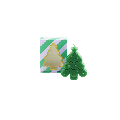 Kerstboomkaars groen 70 gram