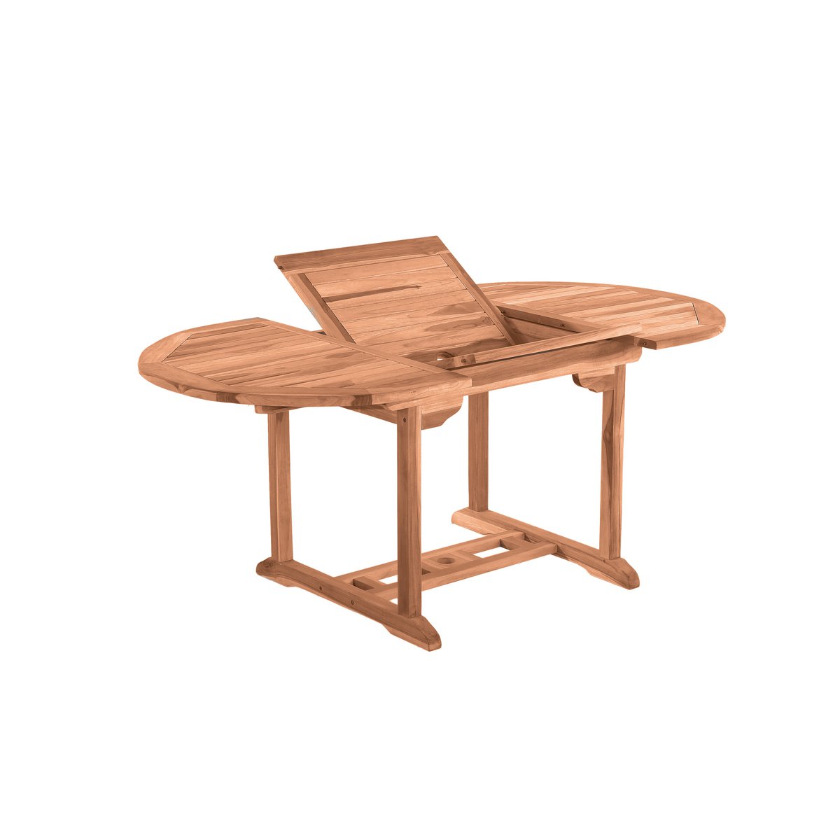 Ronde Tuintafel 120 cm Uitschuifbaar Teak Tot 170 cm