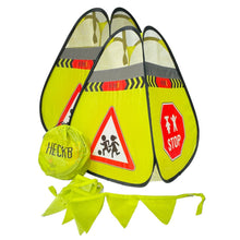 2x Kinder Straatwaarschuwing Kubussen Pylonen Voor Buiten Spel