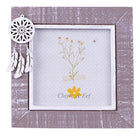 Fotolijst 10x10 cm grijs wit hout