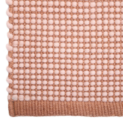 Vloerkleed wol 160x230 cm nude kurkbruin