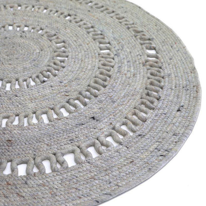 Bibek grey bibek curved curved wool carpet m m