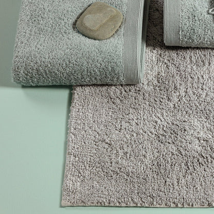 Toiletmat 59x59 cm katoen grijs antislip