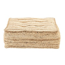 Vloerkussen Jute 50x50cm Vierkant Loungekussen Naturel