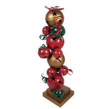 Christmas Decoration Figure 35x35x120 cm Red Green Metal