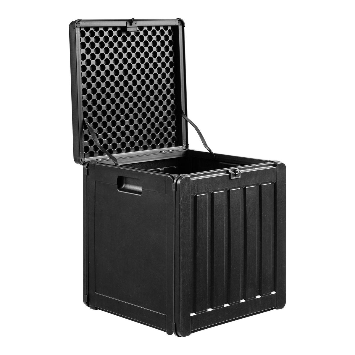 Kussendoos 76L kunststof zwart 42,8x42,8x46,4 cm
