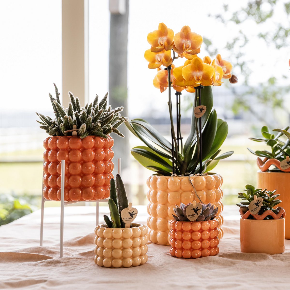 Plantenstandaard metaal rond 14 cm
