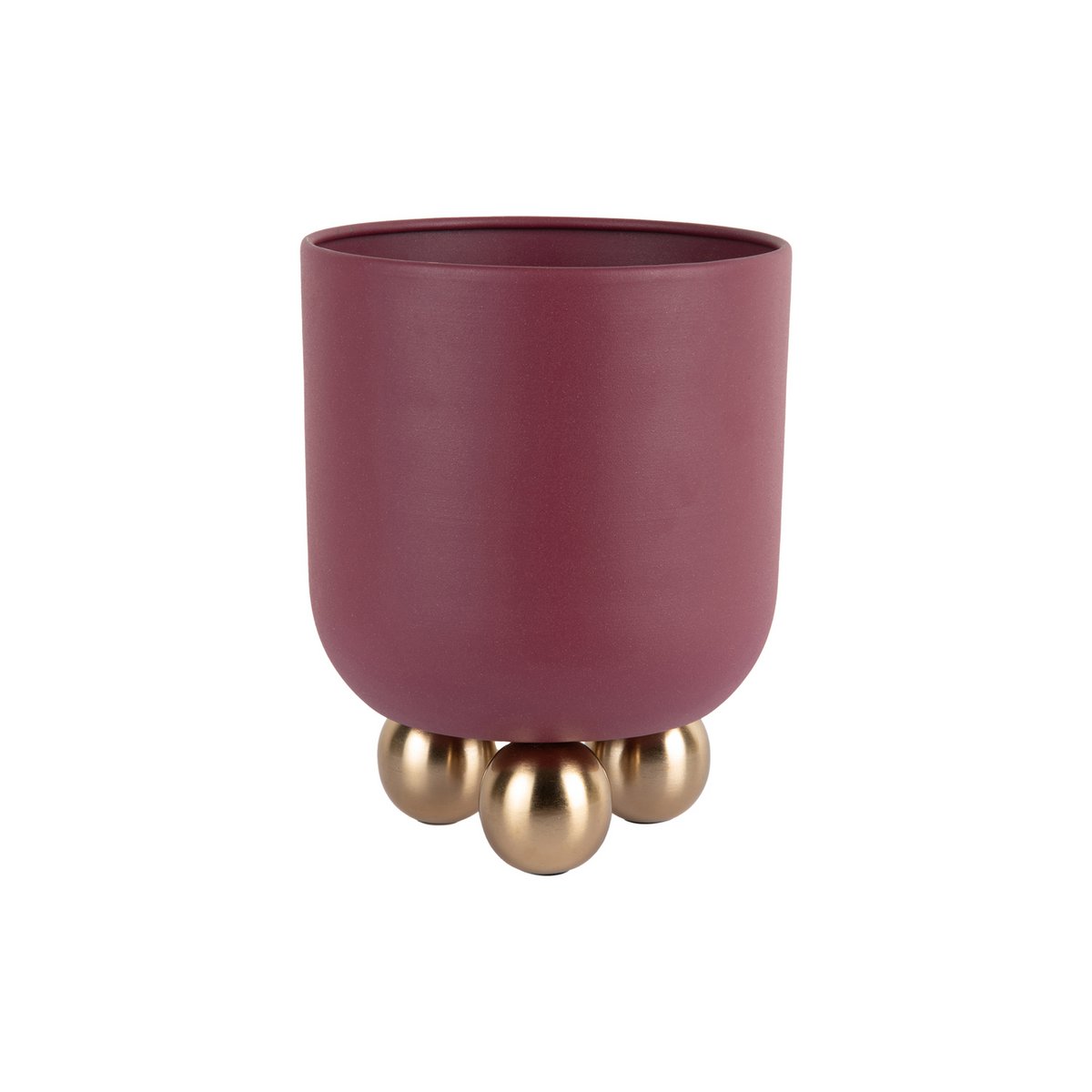 Plantenpot Estilo Klein 19x19x23 cm rood metaal